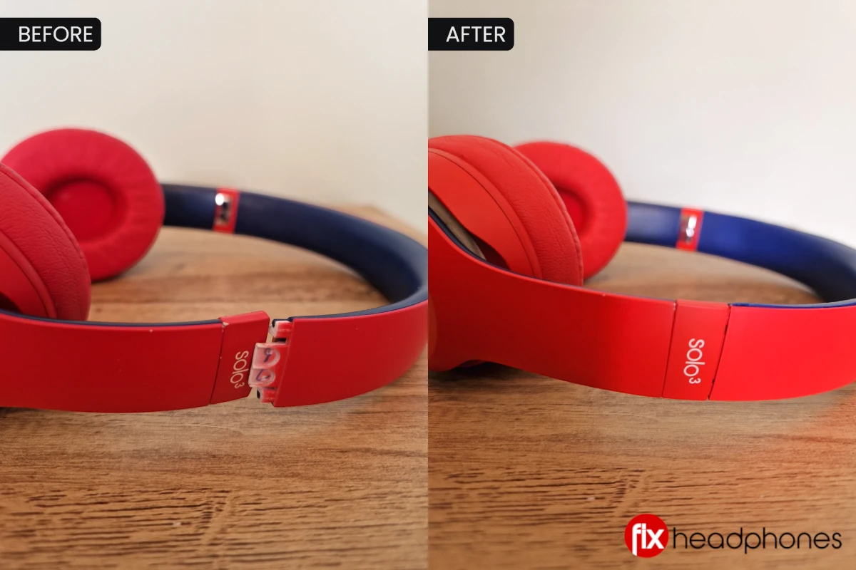 Beats Solo 3 Snapped Headband Repair Club Red