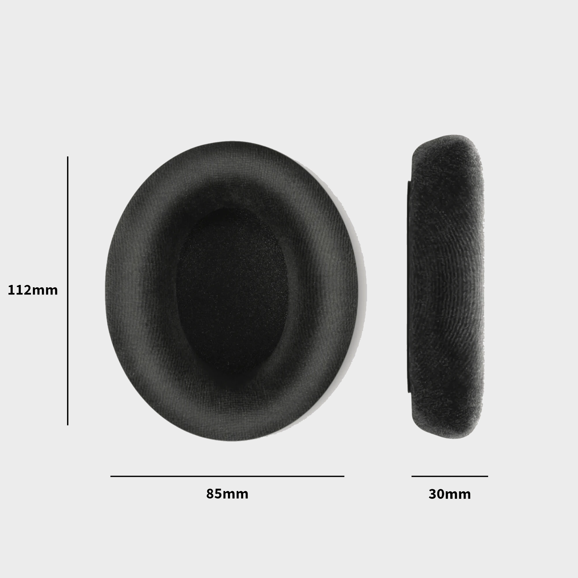 Sennhesier HD600 Ear Pads Dimensions